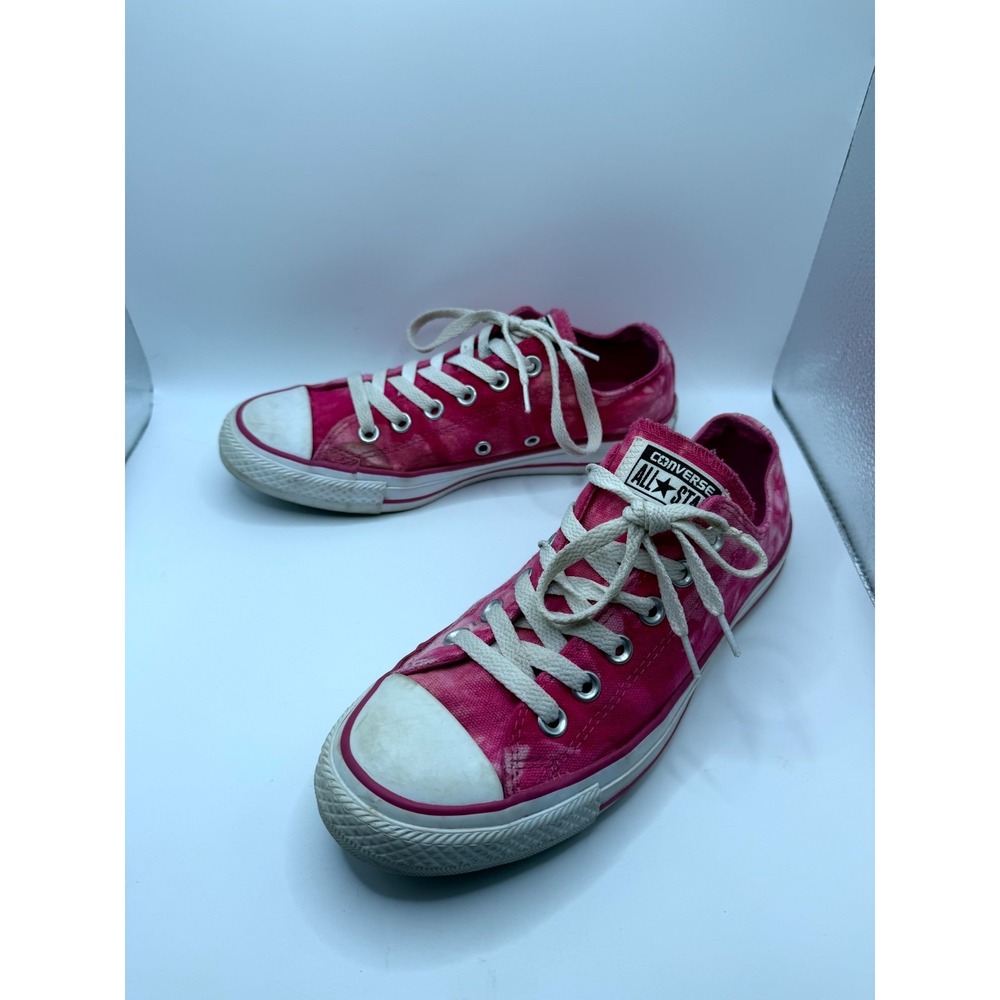 Converse Chuck Taylor All Star Low 142455F Womens 7 Sneaker Pink Tie Dye Canvas